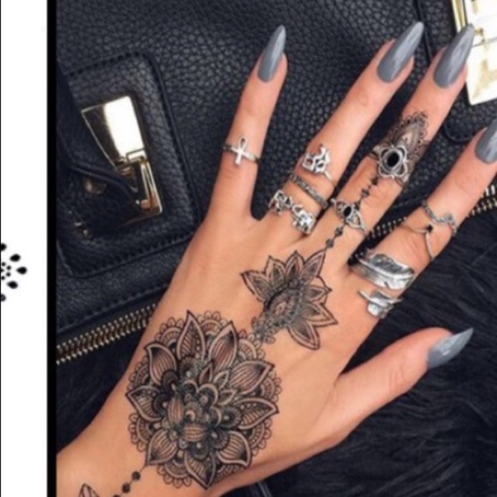 ๐ดBoho rings x Henna tattoo bundle ๐ค - Picture 1 of 4